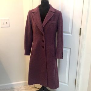 Purple Wool Coat: Double Breasted/Mid-Calf/✨WITH POCKETS✨